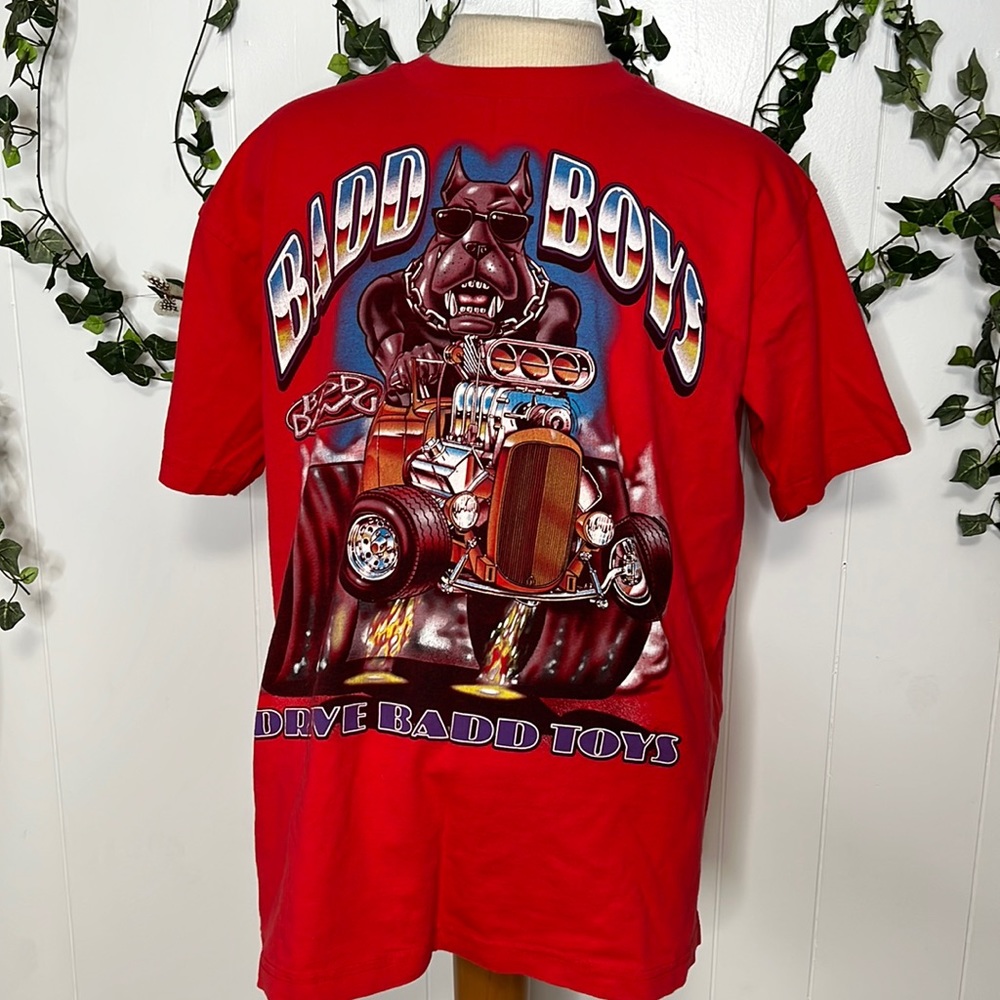 Badd dawg brand red tshirt approx XL Badd Boys Drive Badd Toys